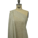 Glitter Tulle - Light Mint and Silver Abstract Striations - Flare Collection