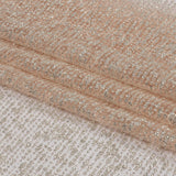 Glitter Tulle - Salmon and Silver Abstract Striations - Flare Collection
