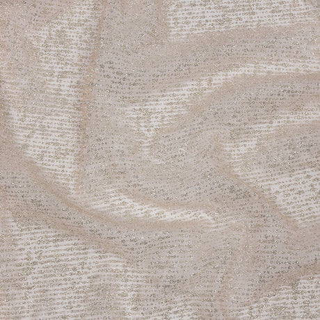 Glitter Tulle - Salmon and Silver Abstract Striations - Flare Collection