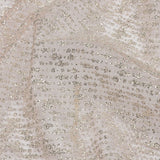 Glitter Tulle - Powder Pink and Silver Abstract Striations - Flare Collection