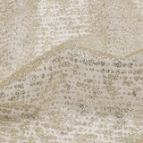 Glitter Tulle - Nude and Silver Abstract Striations - Flare Collection