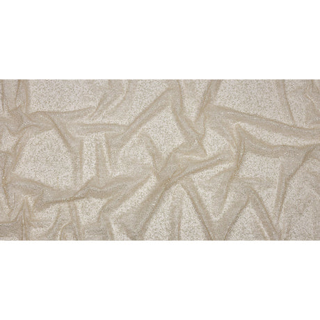 Glitter Tulle - Nude and Silver Abstract Striations - Flare Collection