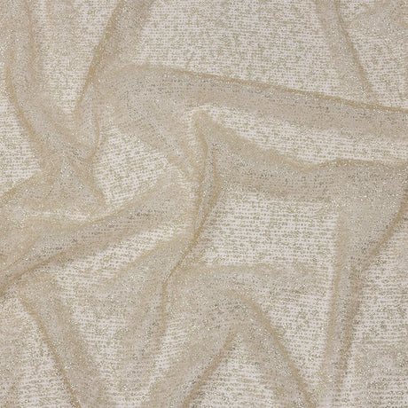 Glitter Tulle - Nude and Silver Abstract Striations - Flare Collection