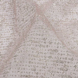 Glitter Tulle - Rose and Silver Abstract Striations - Flare Collection