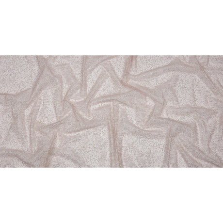 Glitter Tulle - Rose and Silver Abstract Striations - Flare Collection