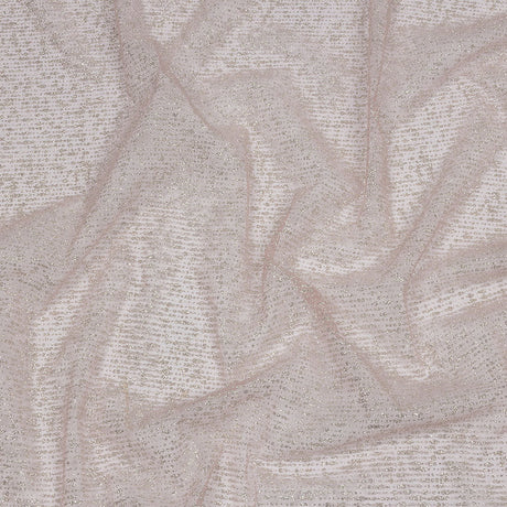 Glitter Tulle - Rose and Silver Abstract Striations - Flare Collection