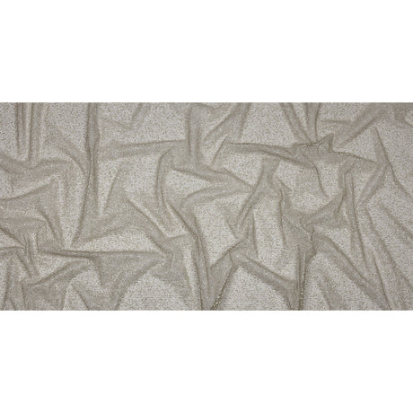 Glitter Tulle - Mink and Silver Abstract Striations - Flare Collection