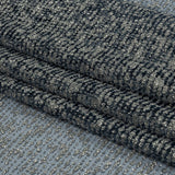 Glitter Tulle - Evening Blue and Silver Abstract Striations - Flare Collection