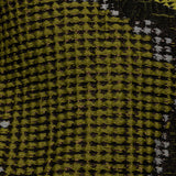 Metallic Black and Yellow Abstract Patchwork Luxury Brocade