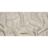 Metallic Rose Gold and Ivory Lines and Dots Luxury Brocade