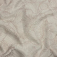 Metallic Rose Gold and Ivory Lines and Dots Luxury Brocade