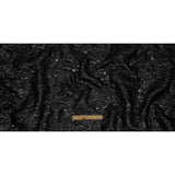 Metallic Black Smoky Swirls Luxury Brocade