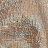 Metallic Gold, Pink and Pale Blue Crosshatched Lines Luxury Brocade