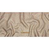 Metallic Gold, Pink and Pale Blue Crosshatched Lines Luxury Brocade