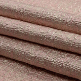 Metallic Rose Gold, Pink and Champagne Crosshatched Lines Luxury Brocade