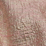 Metallic Rose Gold, Pink and Champagne Crosshatched Lines Luxury Brocade