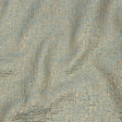 Metallic Gold, Pale Blue and Beige Crosshatched Lines Luxury Brocade