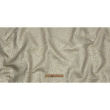 Metallic Silver, Harvest Gold and Beige Crosshatched Lines Luxury Brocade