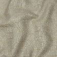 Metallic Silver, Harvest Gold and Beige Crosshatched Lines Luxury Brocade