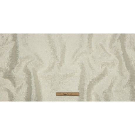 Metallic Ivory Crosshatched Lines Luxury Brocade