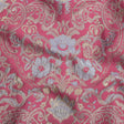 Pink, Pale Blue and Silver Floral Damask Metallic Luxury Brocade