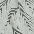Metallic White Overlapped Nested Triangles Luxury Burnout Brocade