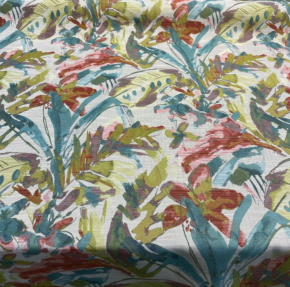 Tropical Heat Jacquard Fabric - Multi Floral Pattern, 58" Width (1 Yard)