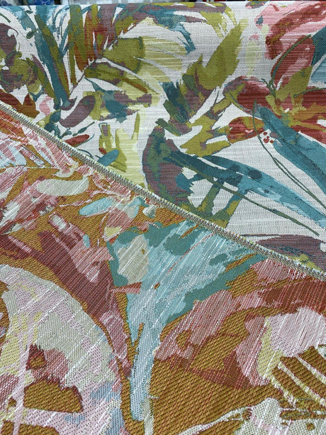 Tropical Heat Jacquard Fabric - Multi Floral Pattern, 58" Width (1 Yard)