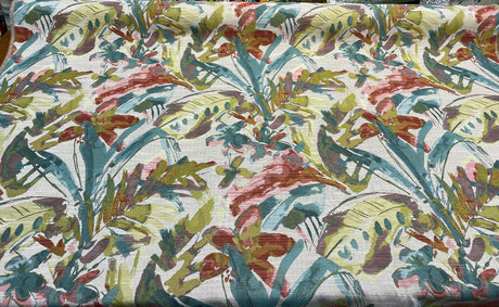 Tropical Heat Jacquard Fabric - Multi Floral Pattern, 58" Width (1 Yard)