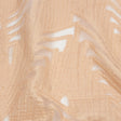 Metallic Peach Overlapped Nested Triangles Luxury Burnout Brocade