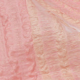 Metallic Pink and Peach Overlapped Nested Triangles Luxury Burnout Brocade