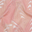 Metallic Pink and Peach Overlapped Nested Triangles Luxury Burnout Brocade