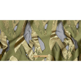 Metallic Gold and Olive Painterly Geometrics Luxury Burnout Brocade