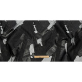 Metallic Black Painterly Geometrics Luxury Burnout Brocade