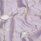 Metallic Rose Gold and Lilac Abstract Luxury Burnout Brocade