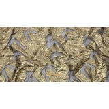Metallic Burnout Brocade - Gold and Beige Firework Florals