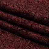 Astrolabe Metallic Dark Red Crinkled Luxury Brocade with Black Backing