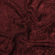 Astrolabe Metallic Dark Red Crinkled Luxury Brocade with Black Backing