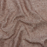 Astrolabe Metallic Light Pink Crinkled Luxury Brocade with Black Backing