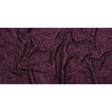 Astrolabe Metallic Dark Magenta Crinkled Luxury Brocade with Black Backing