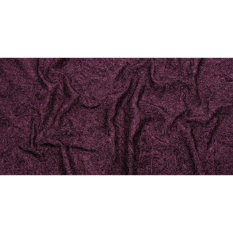 Astrolabe Metallic Dark Magenta Crinkled Luxury Brocade with Black Backing