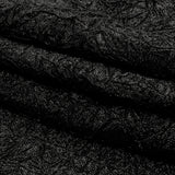 Astrolabe Metallic Black Crinkled Luxury Brocade with Black Backing