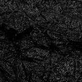 Astrolabe Metallic Black Crinkled Luxury Brocade with Black Backing