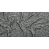 Astrolabe Metallic Bright Silver Crinkled Luxury Brocade with Black Backing