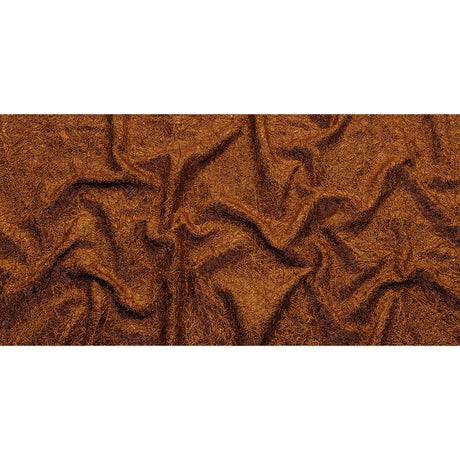 Astrolabe Metallic Orange Crinkled Luxury Brocade with Black Backing