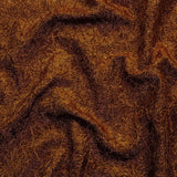 Astrolabe Metallic Orange Crinkled Luxury Brocade with Black Backing