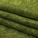 Astrolabe Metallic Lime Green Crinkled Luxury Brocade with Black Backing