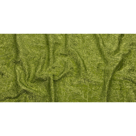 Astrolabe Metallic Lime Green Crinkled Luxury Brocade with Black Backing