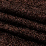 Astrolabe Metallic Dark Copper Crinkled Luxury Brocade with Black Backing