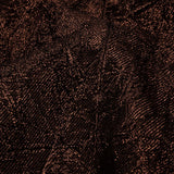 Astrolabe Metallic Dark Copper Crinkled Luxury Brocade with Black Backing